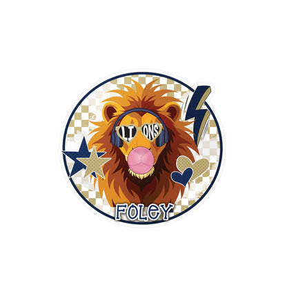 Bubble Poppin Rockin Lion Vinyl Decals