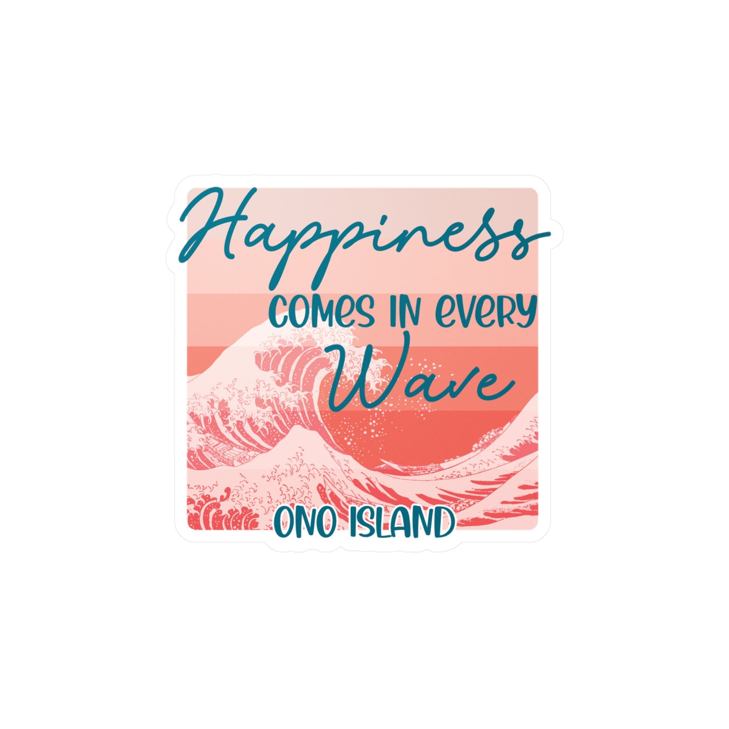 Ono Happiness Wave Vinyl Decals