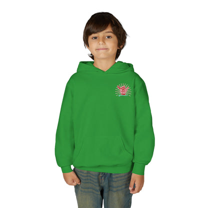 Youth Surfing Christmas Hoodie - Gildan