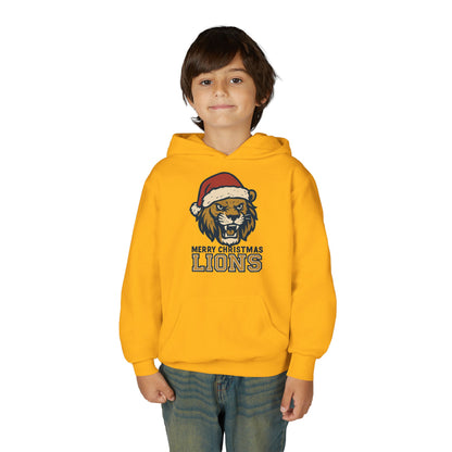 Merry Christmas Lions Hoodie - Gildan