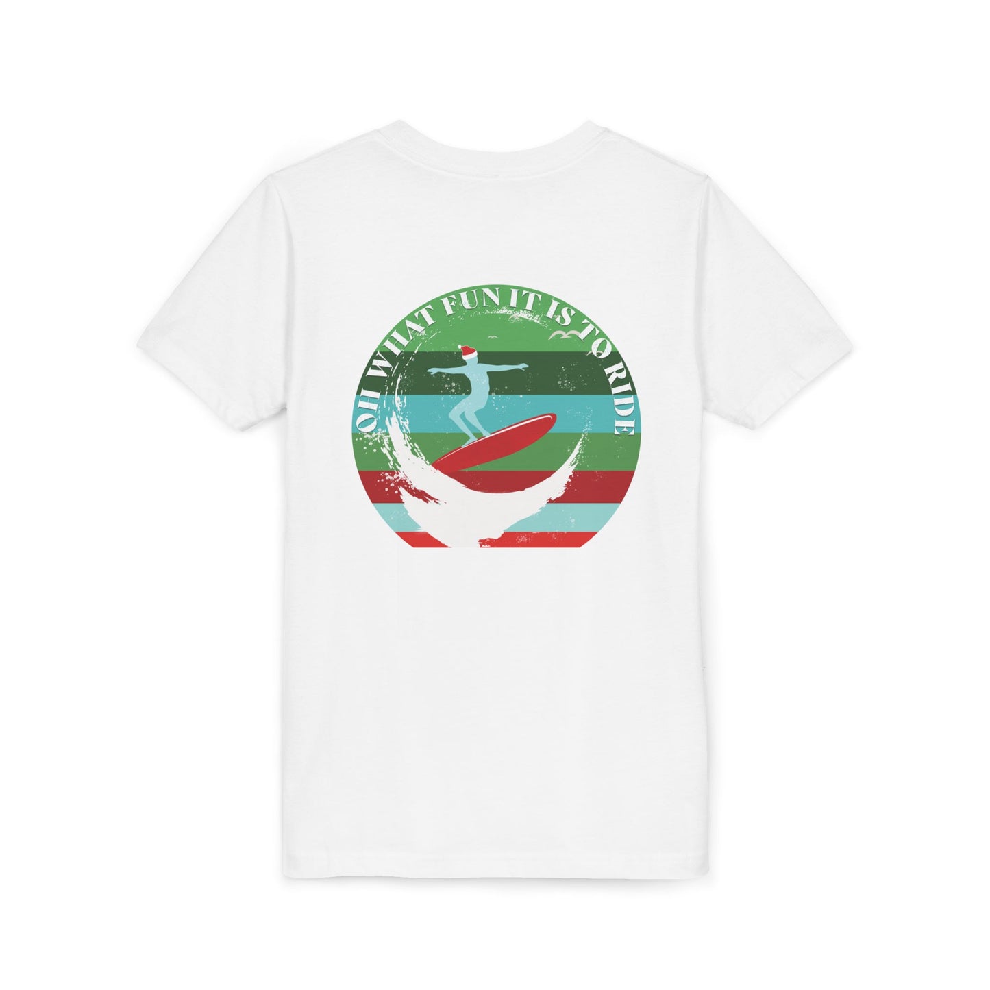 Youth Surfing Christmas Tee - Gildan