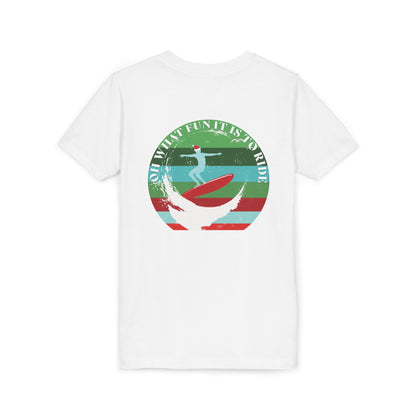 Youth Surfing Christmas Tee - Gildan