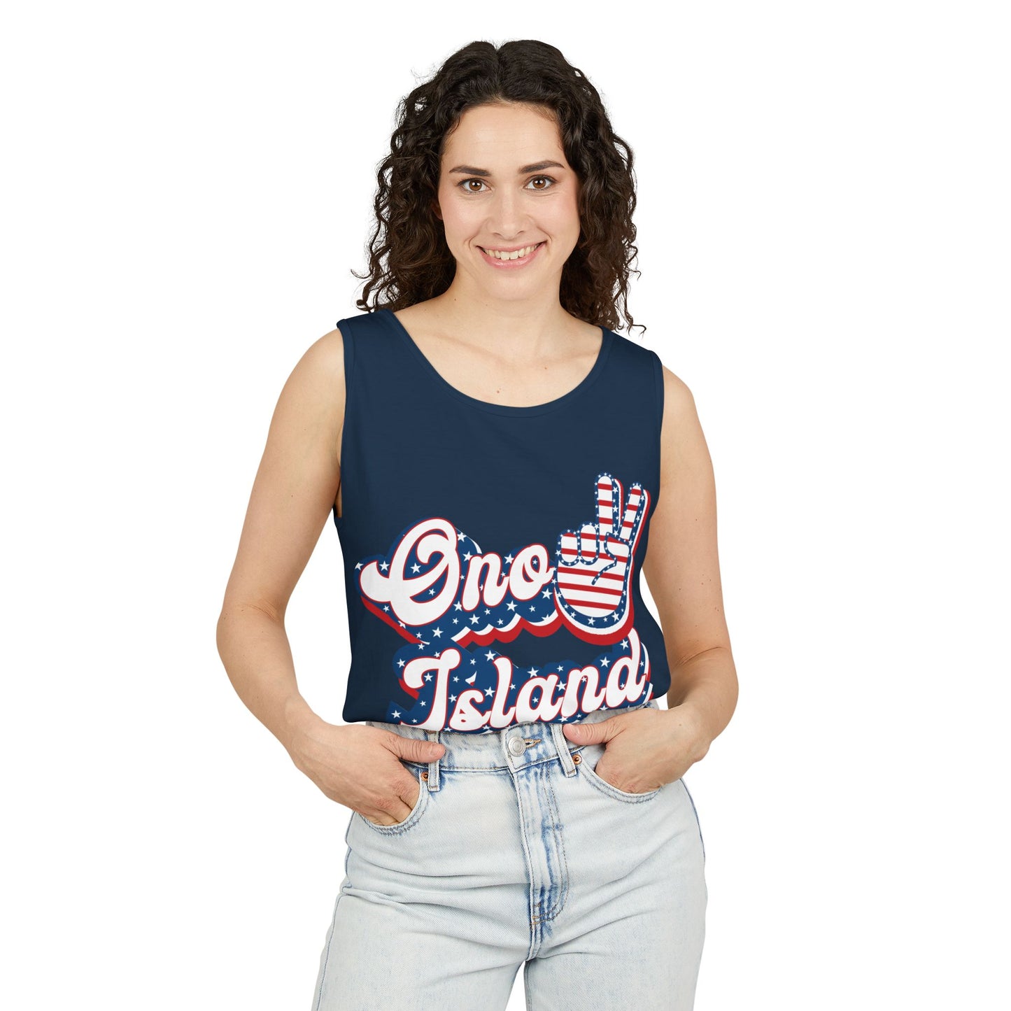 Ono Island Peace Tank Top - Unisex Comfort Colors