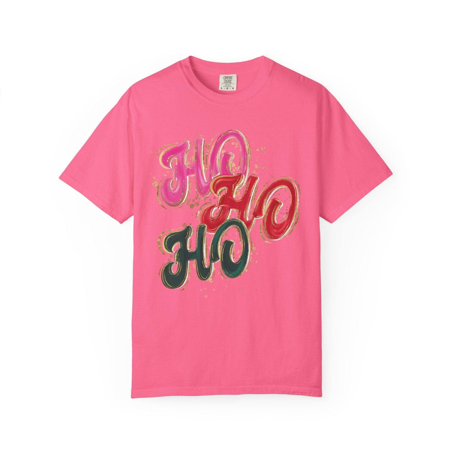 Ho Ho Ho Christmas Tee- Comfort Colors