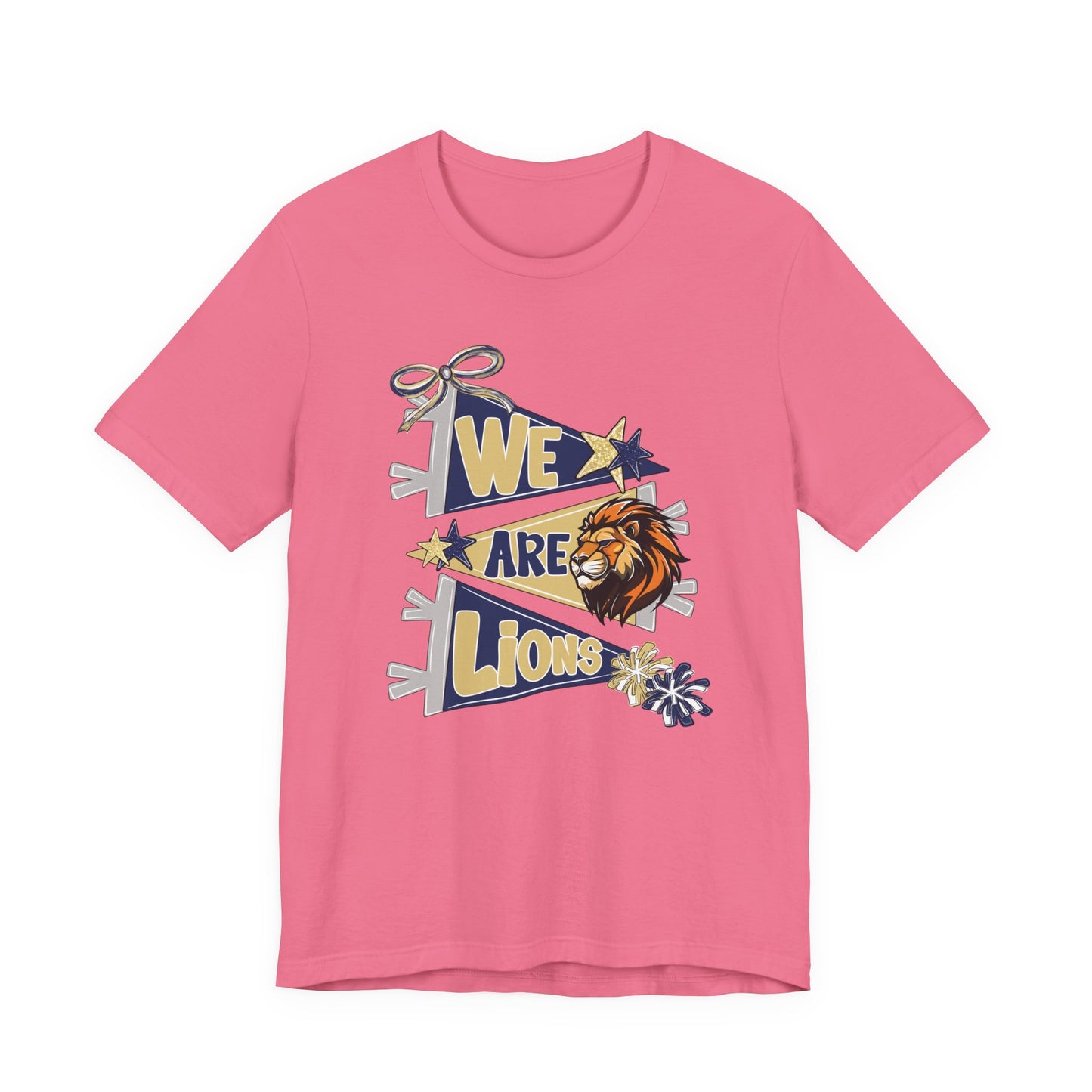 Lion Spirit Pennant Tee - Bella Canvas