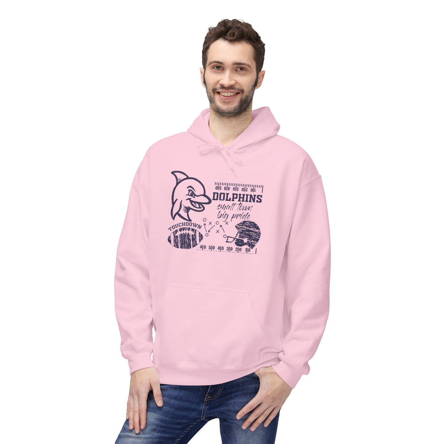 Dolphin Football Hoodie - Gildan