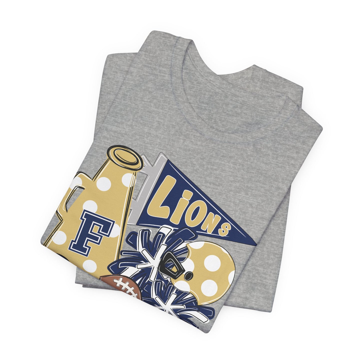 Lions Football Spirit Tee - Bella Canvas