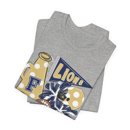Lions Football Spirit Tee - Bella Canvas