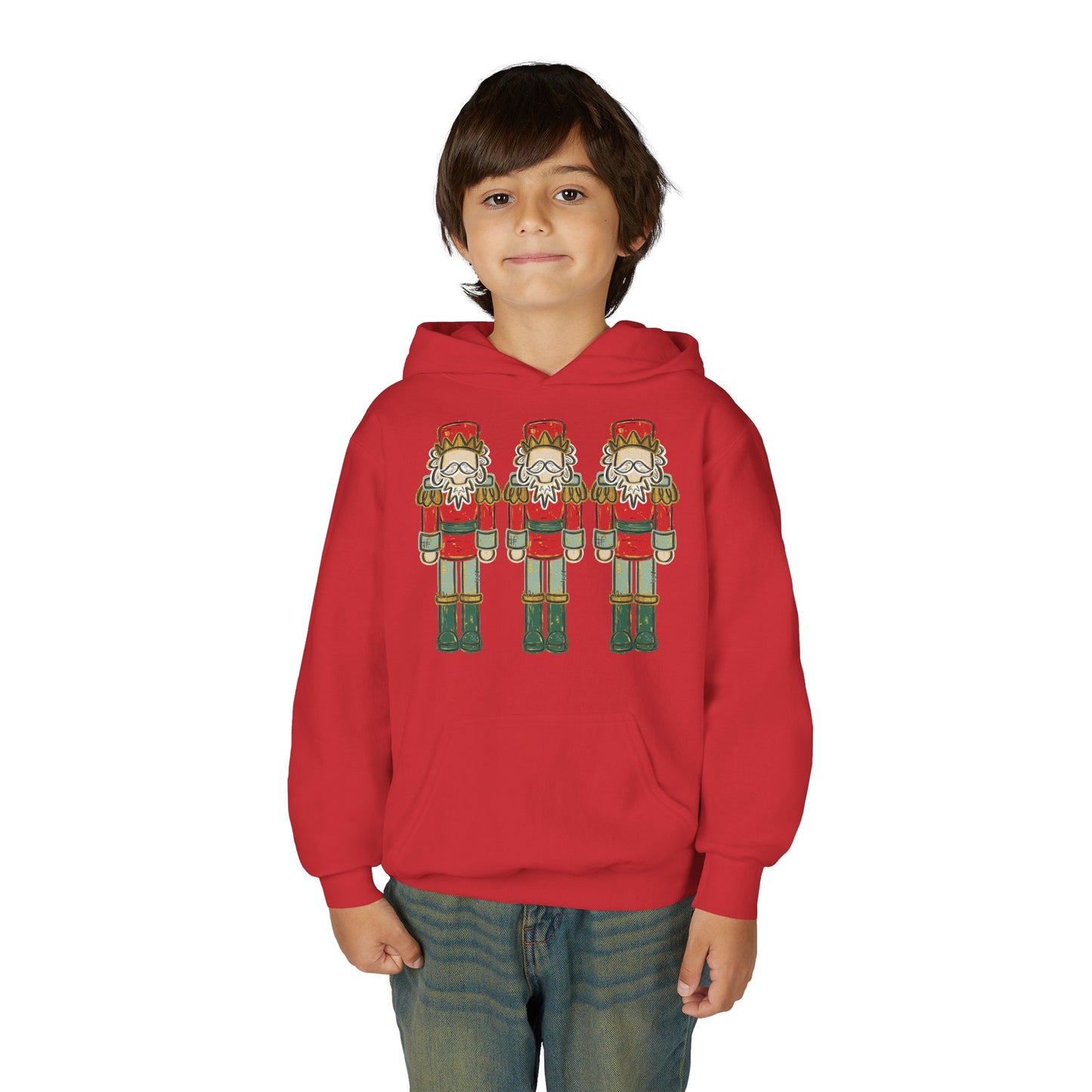 Red/Green Nutcracker Hoodie - Gildan