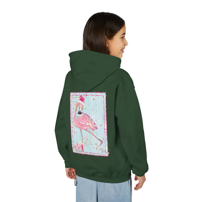 Flamingle All The Way Flamingo Hoodie - Gildan