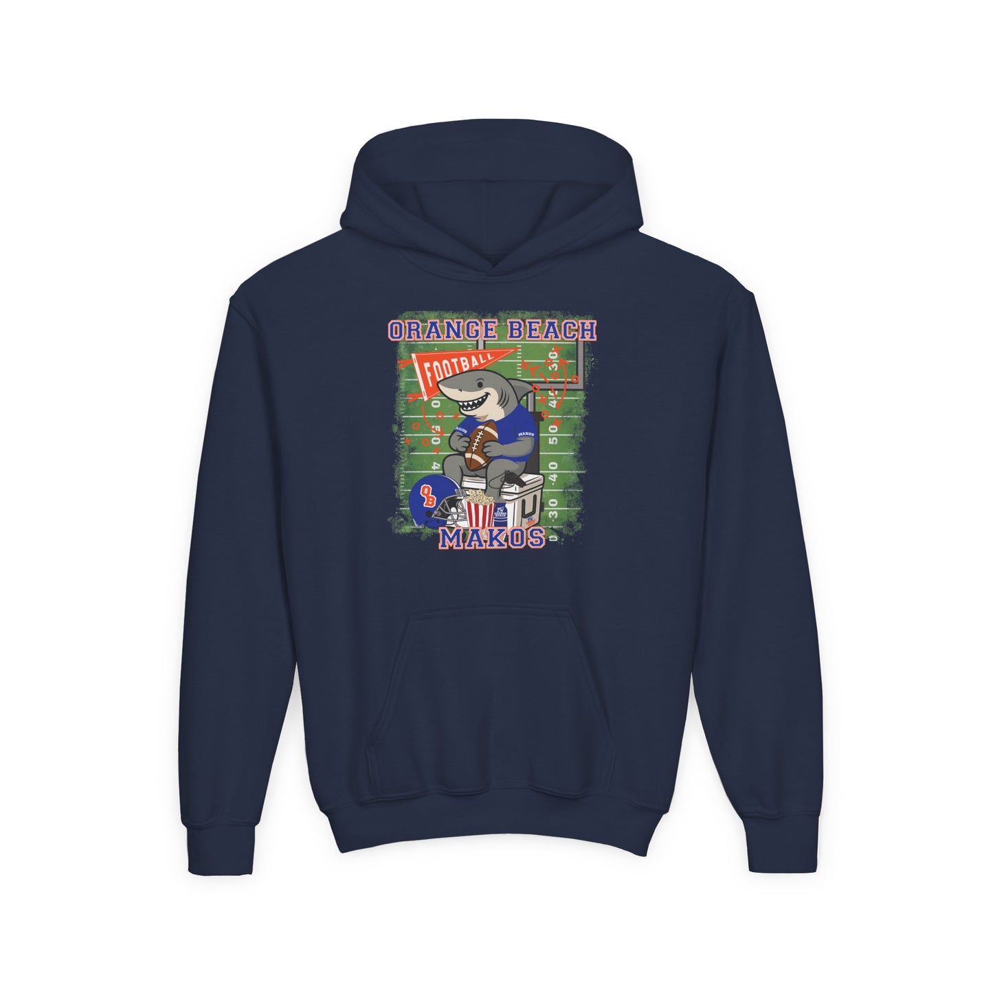 Youth Makos Tailgate Time Hoodie - Gildan