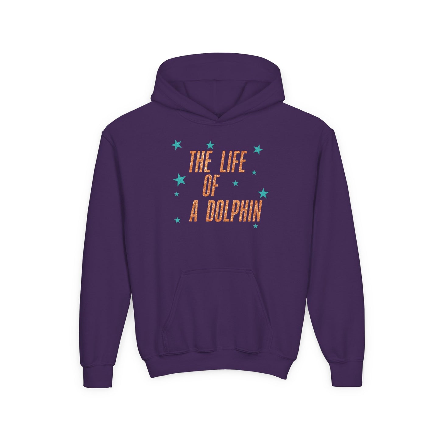 Life of a Dolphin FAUX glitter - Bella Canvas