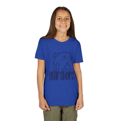Youth Dolphin Sketch Tee - Bella Canvas