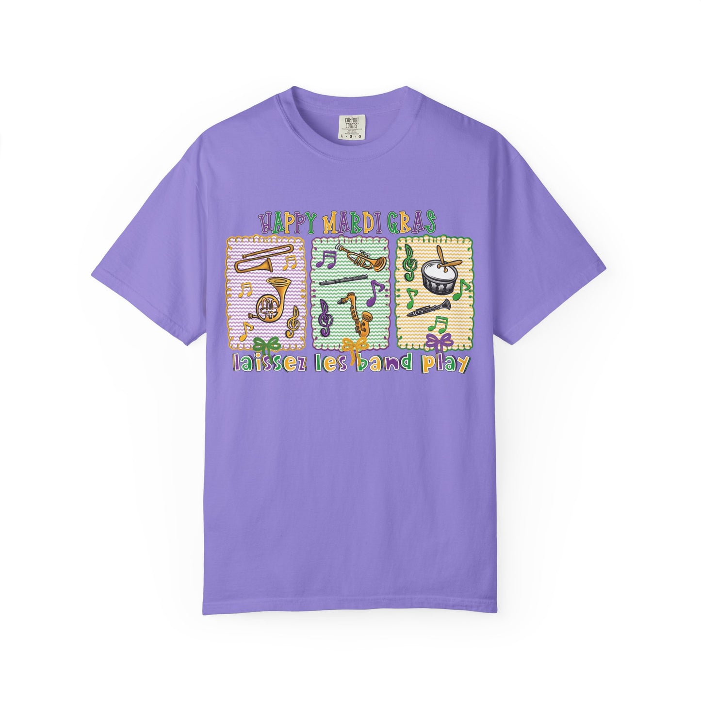 Happy Mardi Gras Jazz T-Shirt — Let the Good Times Roll Shirt