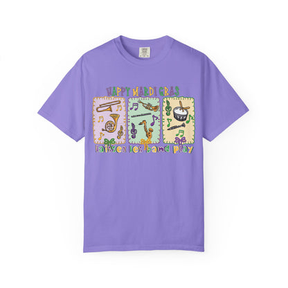 Happy Mardi Gras Jazz T-Shirt — Let the Good Times Roll Shirt