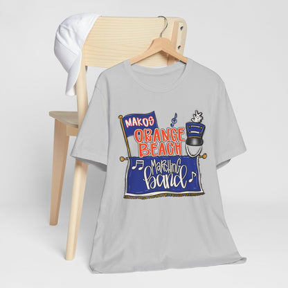 Adult Orange Beach Marching Band Tee - Bella Canvas