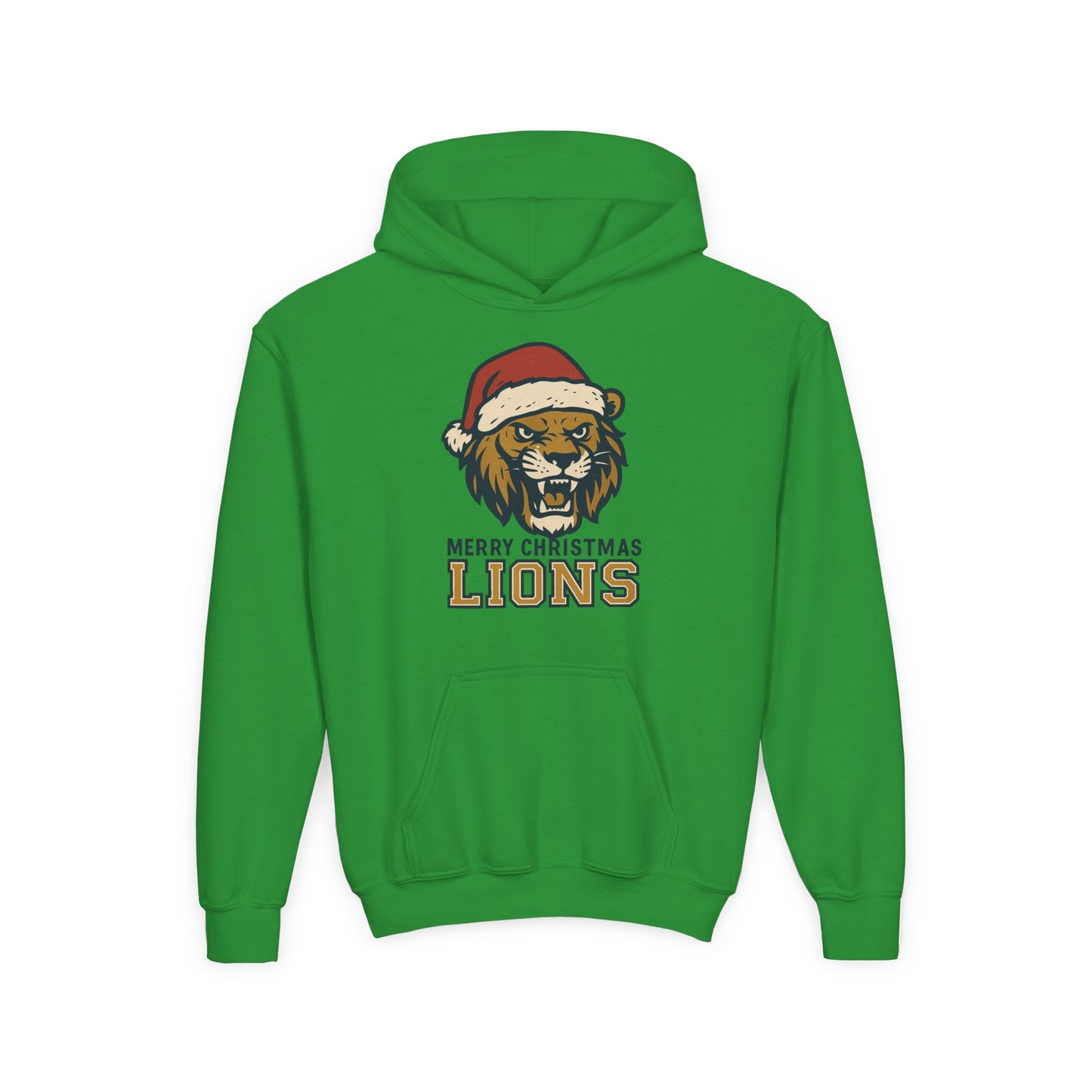 Merry Christmas Lions Hoodie - Gildan