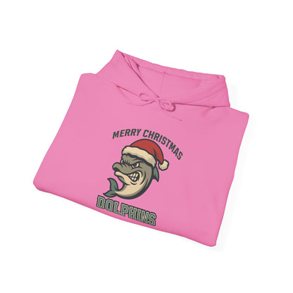 Merry Christmas Dolphin Hoodie - Gildan