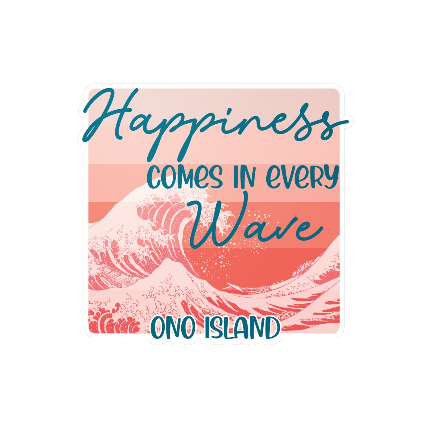 Ono Happiness Wave Vinyl Decals