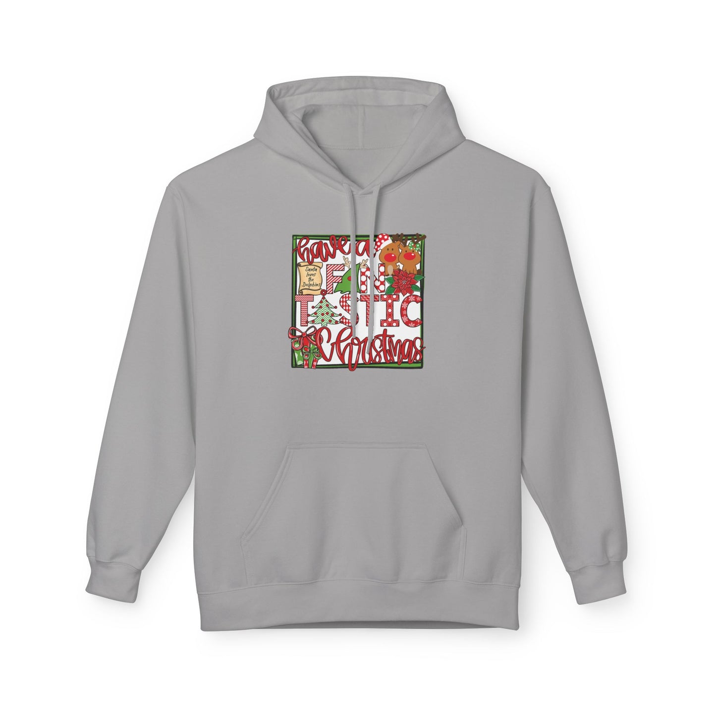 Dolphins Christmas Hoodie - Gildan