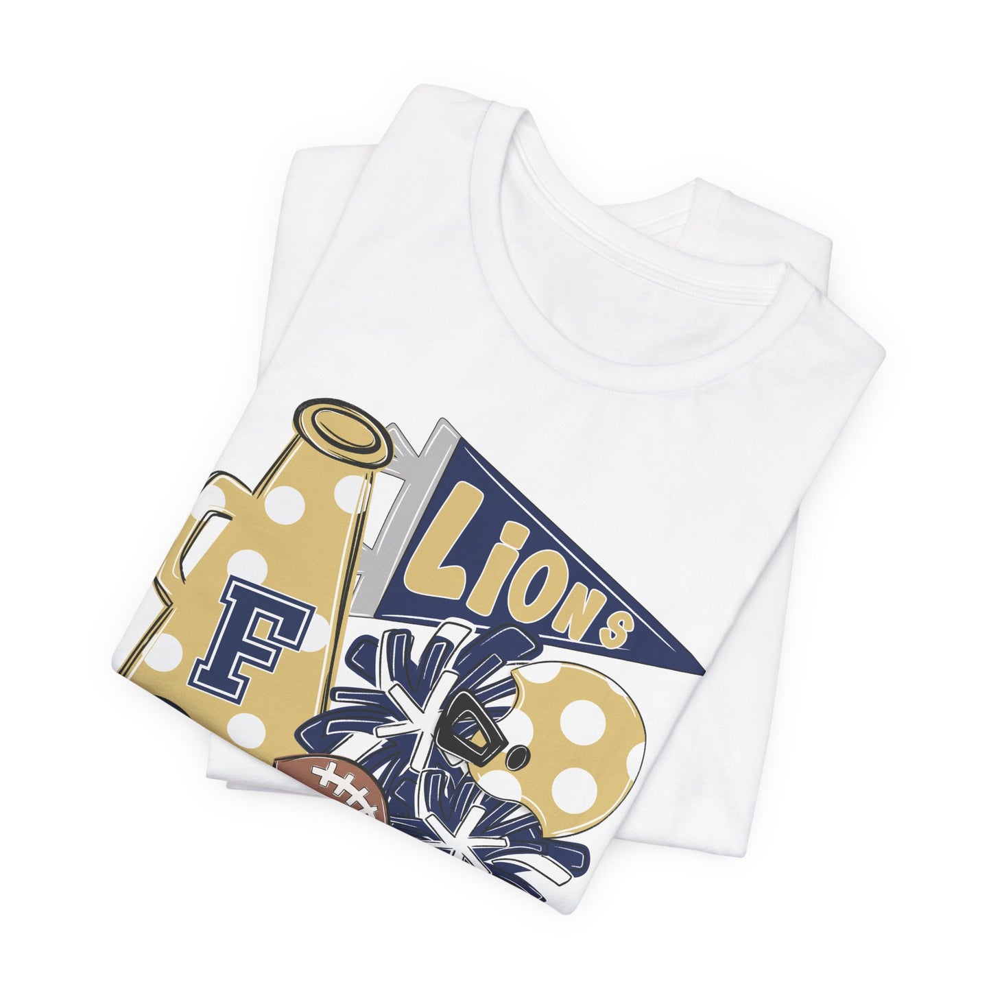 Lions Football Spirit Tee - Bella Canvas