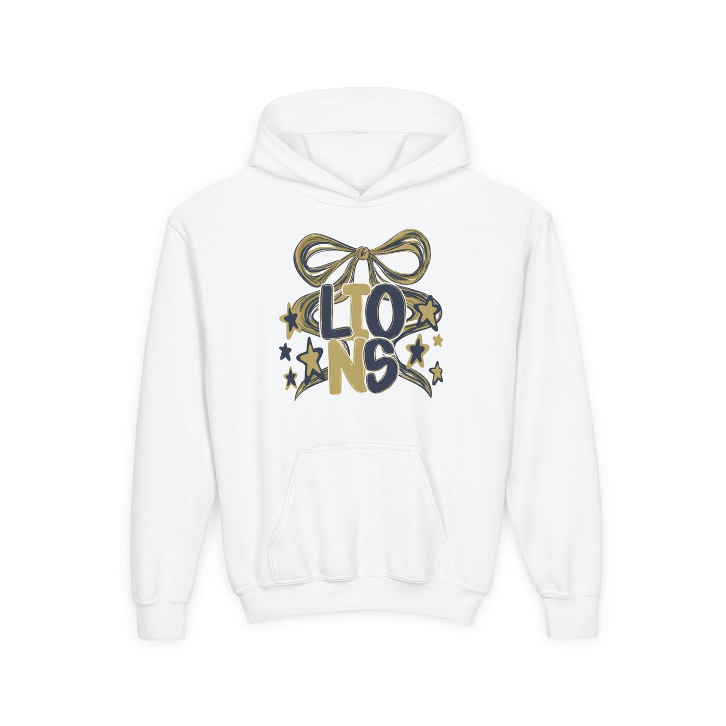Youth Lions Twirly Ribbon Hoodie