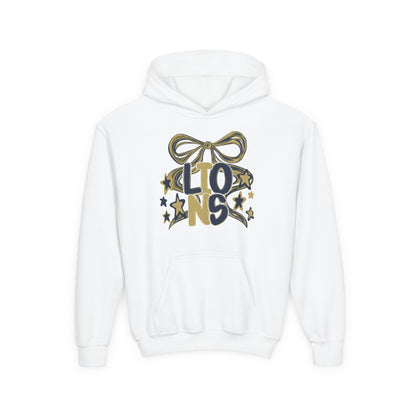 Youth Lions Twirly Ribbon Hoodie