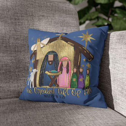Nativity "The Greatest Gift of All" Pillowcase
