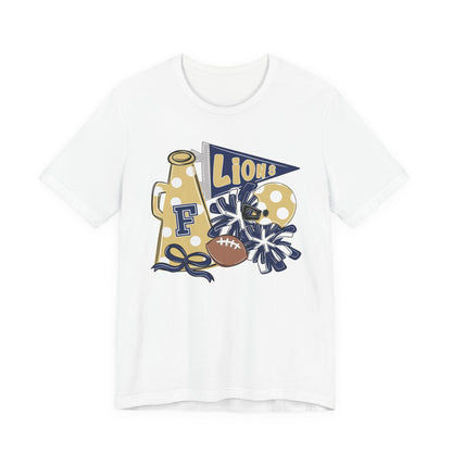 Lions Football Spirit Tee - Bella Canvas
