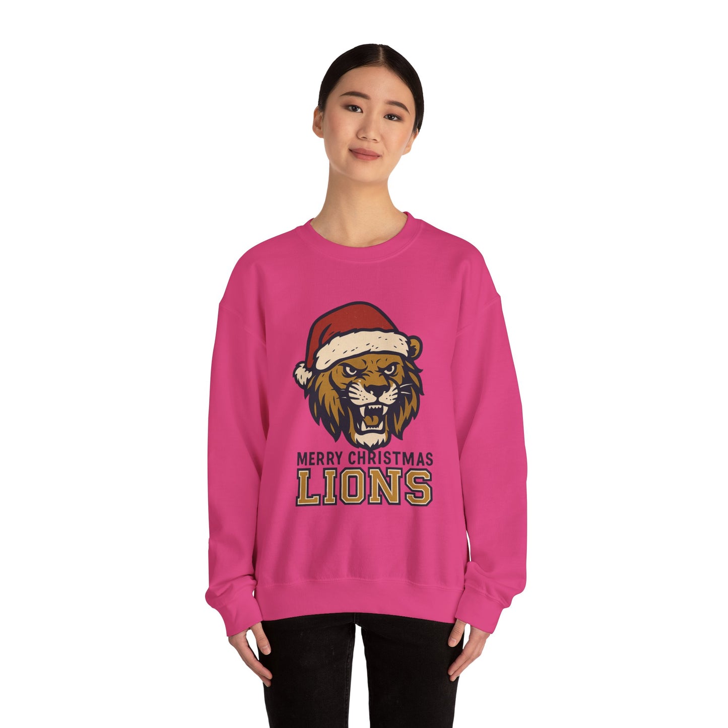 Merry Christmas Lions Sweatshirt — Gildan