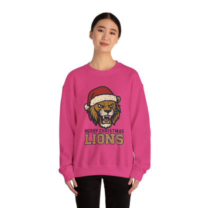 Merry Christmas Lions Sweatshirt — Gildan