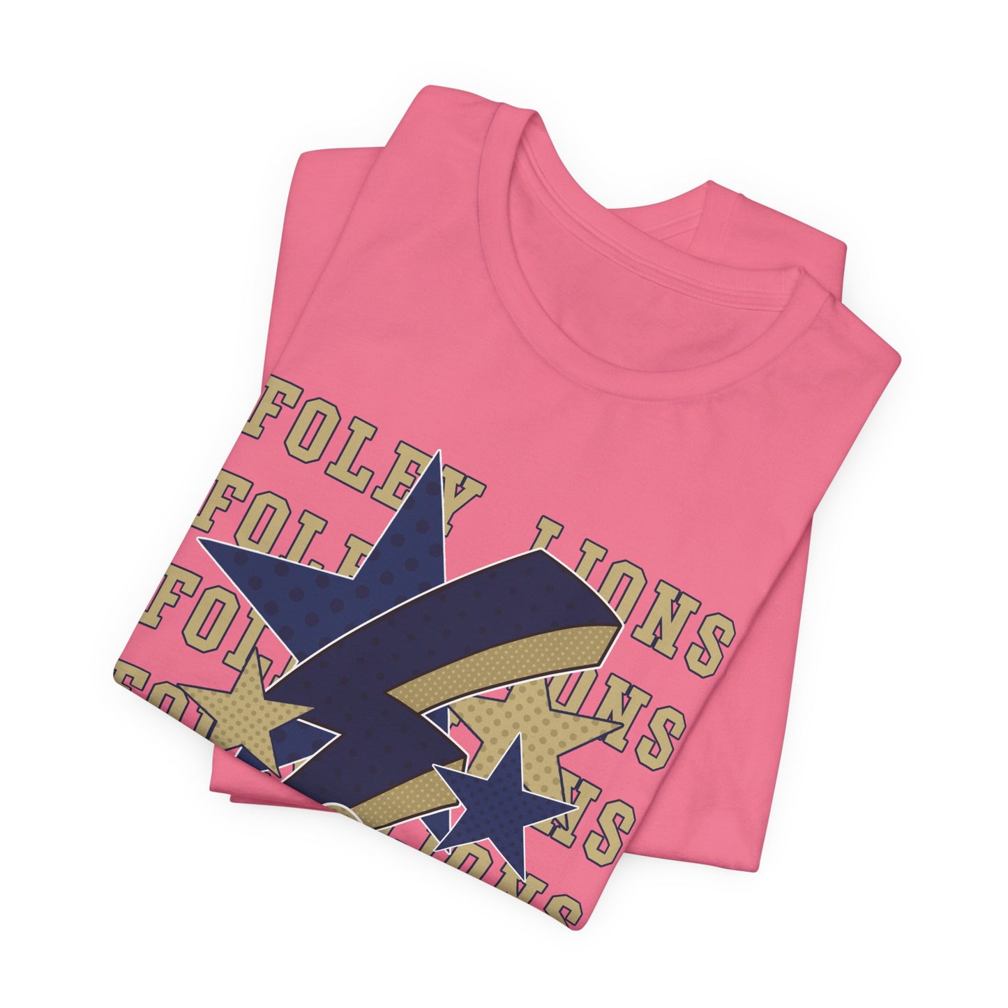 Foley Lions Hearts, Stars, Lightning Tee - Bella Canvas