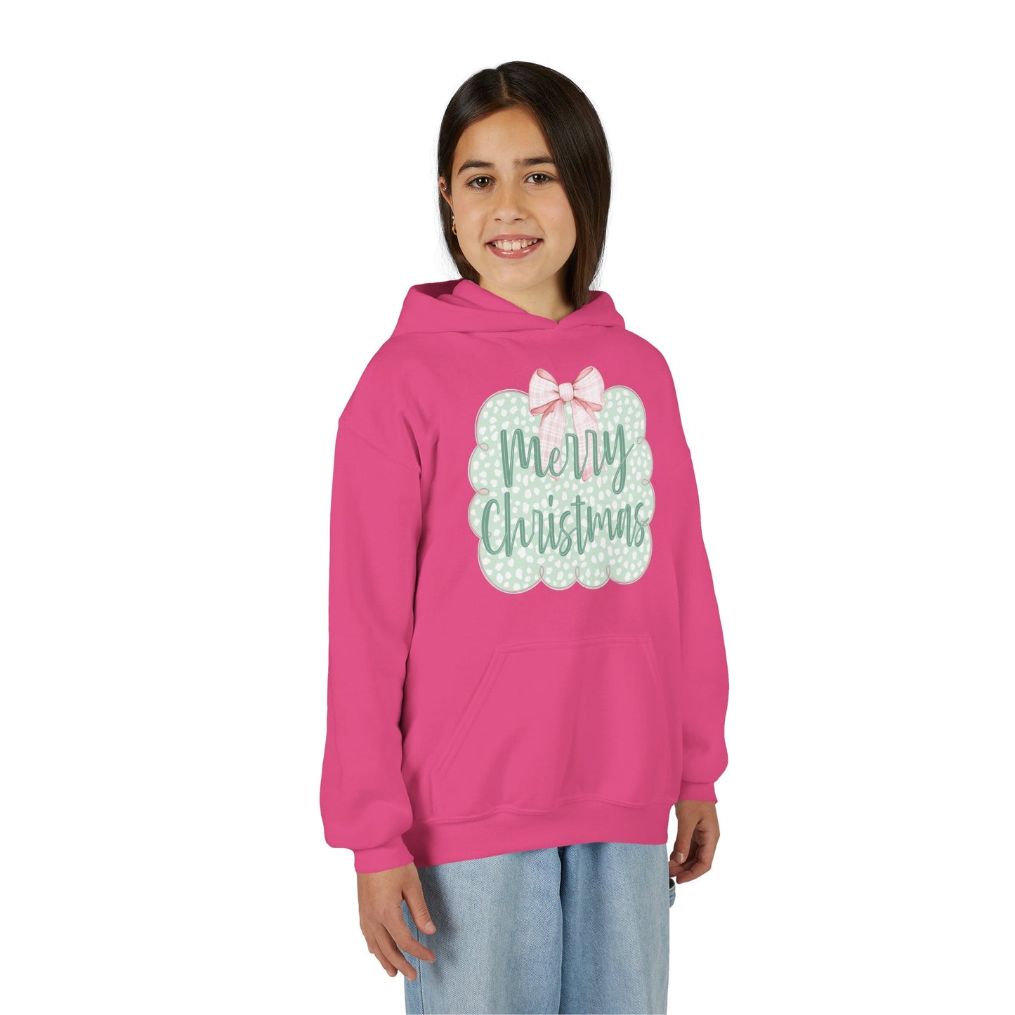 Merry Christmas Youth Hoodie - Gildan