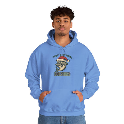 Merry Christmas Dolphin Hoodie - Gildan