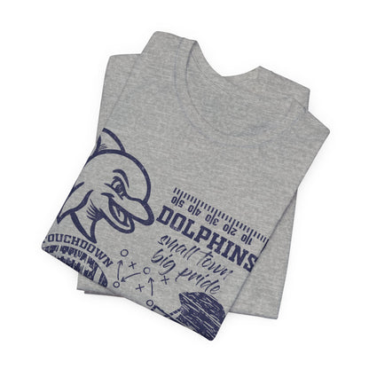 Adult Dolphin Football Tee - Bella Canvas