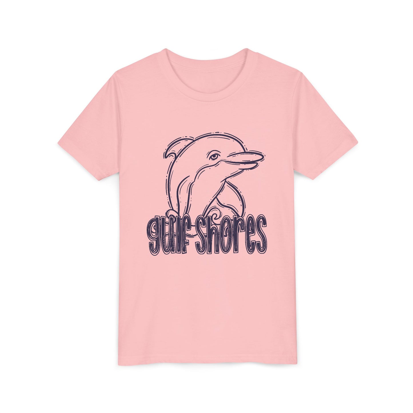 Youth Dolphin Sketch Tee - Bella Canvas