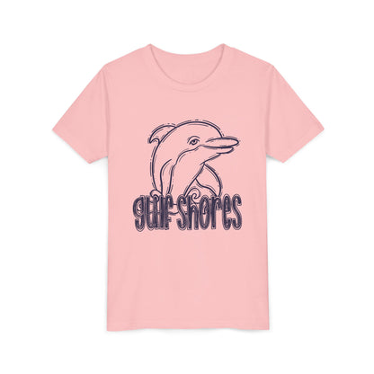 Youth Dolphin Sketch Tee - Bella Canvas