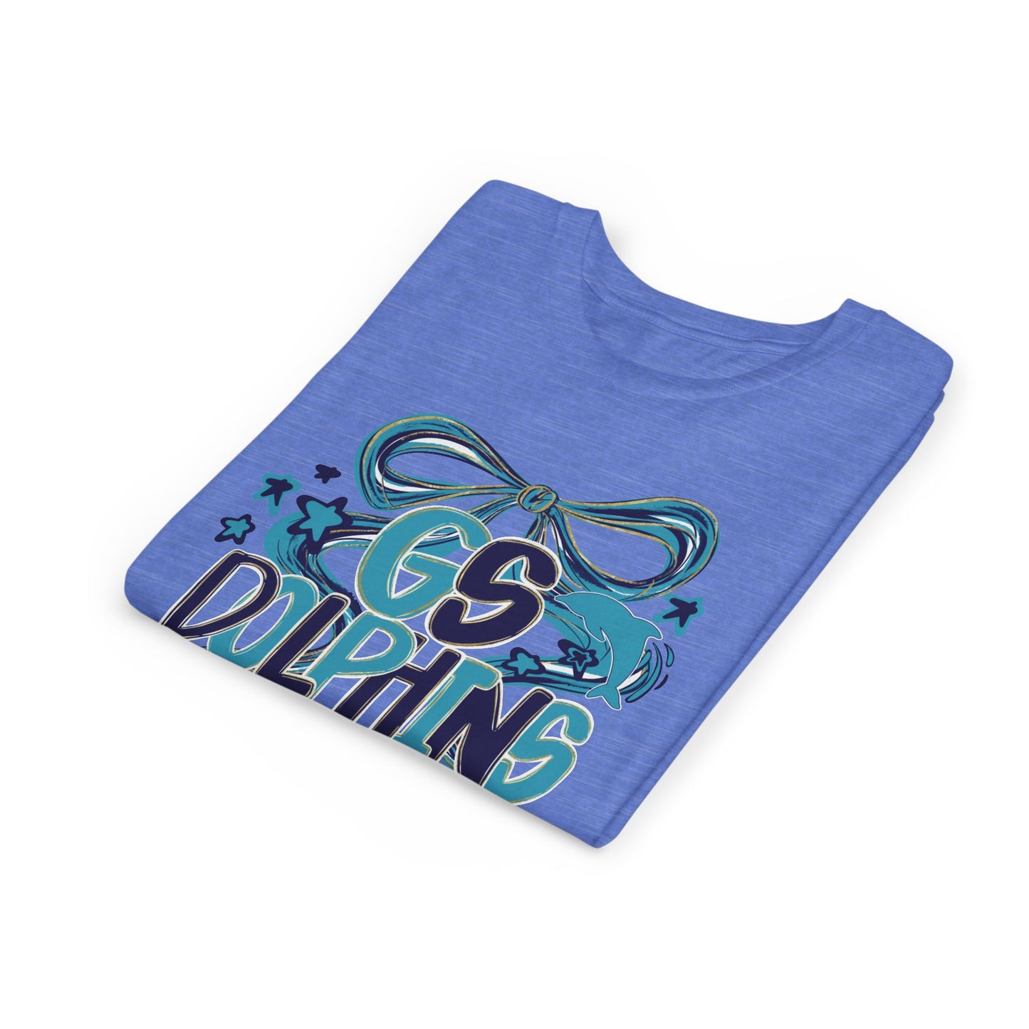 Youth GS Dolphins Bow Tee - Bella Canvas