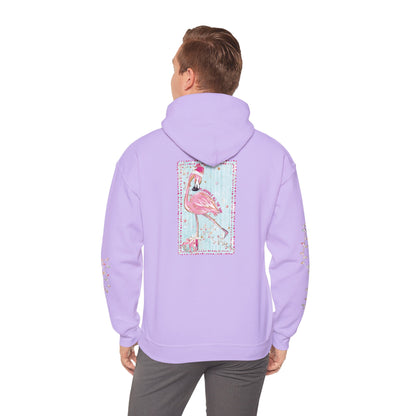 Flamingo Flamingle All The Way Hoodie - Gildan