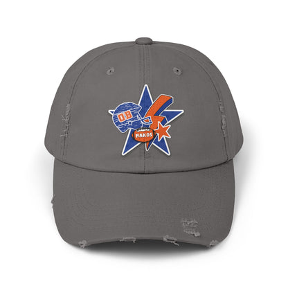 Makos Football Unisex Distressed Cap