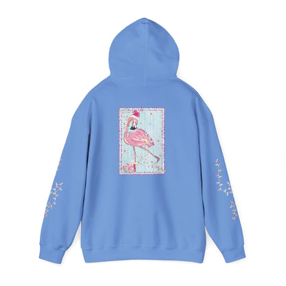 Flamingo Flamingle All The Way Hoodie - Gildan