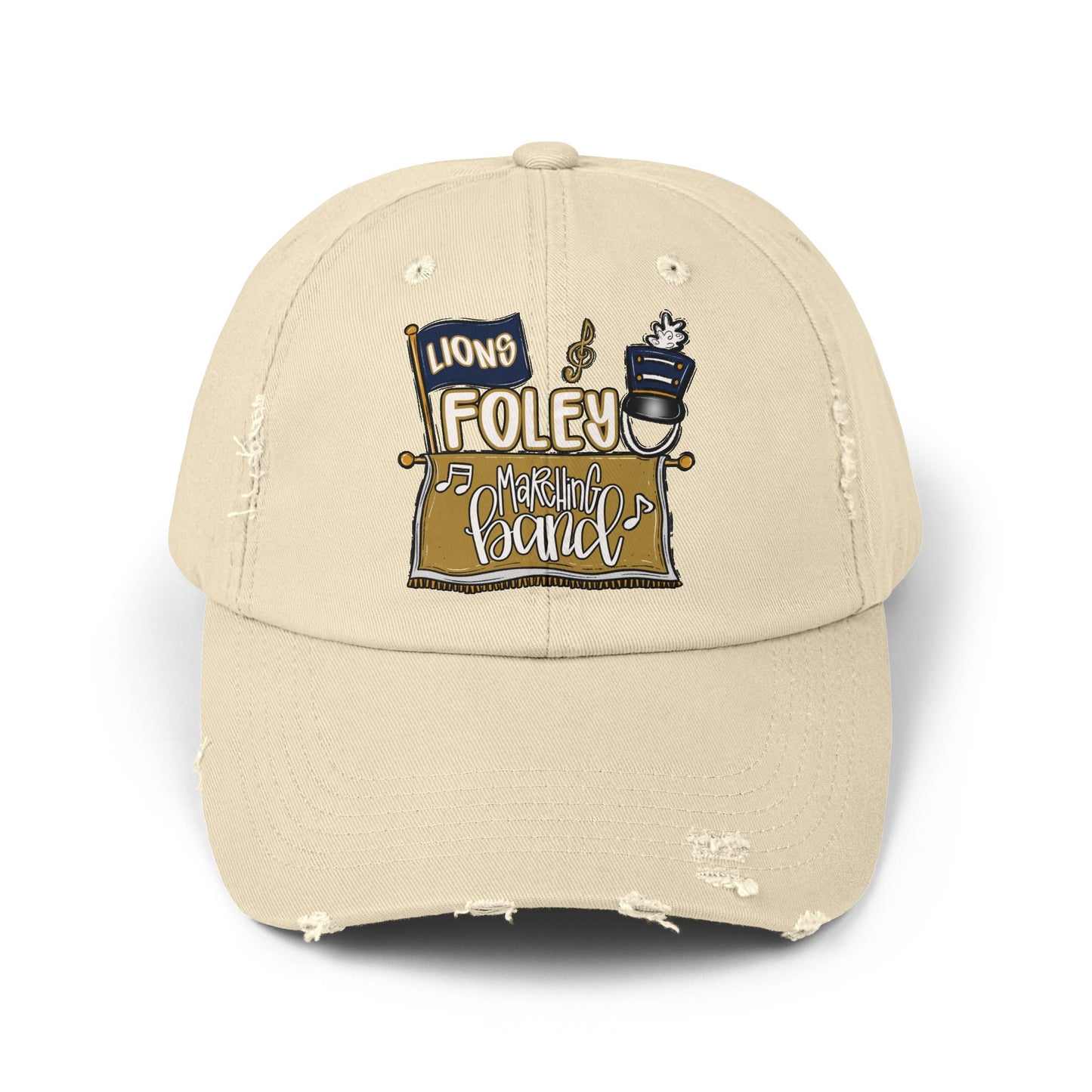 Lions Marching Band Distressed Cap