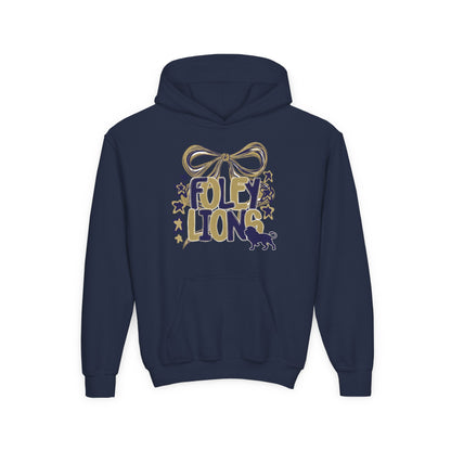 Foley Lions Bow Hoodie - Gildan