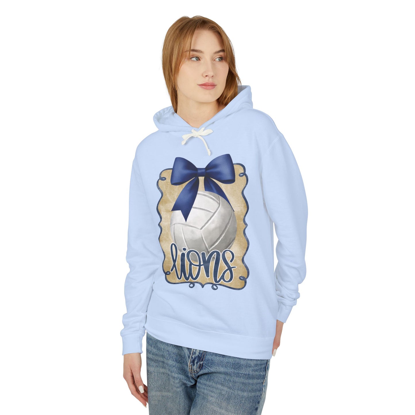 Adult Foley Lions Volleyball Hoodie – Comfort Colors