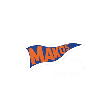 Makos Pennant Vinyl Decals