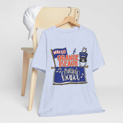 Adult Orange Beach Marching Band Tee - Bella Canvas