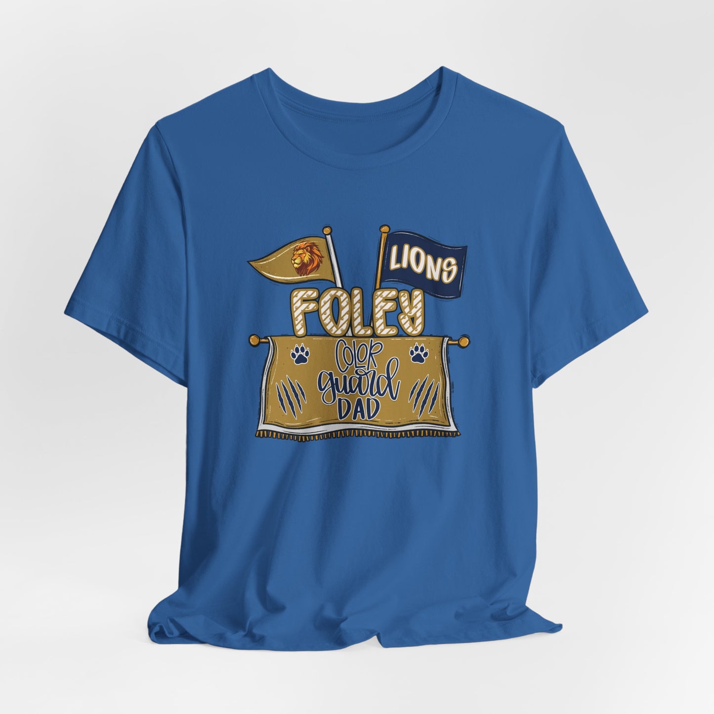 Adult Lions Color Guard Mom Tee - Bella Canvas