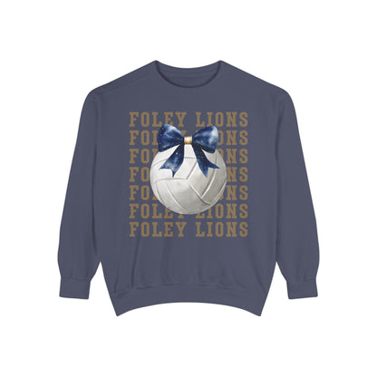Foley Lions Volleyball Coquette Sweatshirt - Comfort Colors