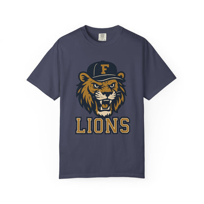 Adult Retro Roaring Lions T-Shirt - Comfort Colors