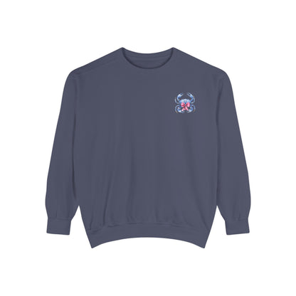 Adult Ono Island Preppy Crab Sweatshirt - Comfort Colors